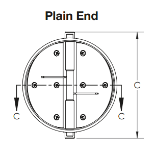 plain end check valve dimensions