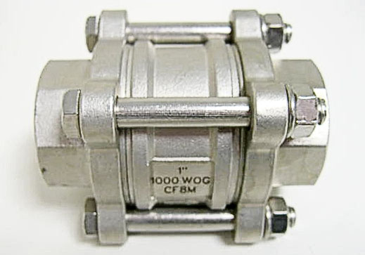 3 piece valve