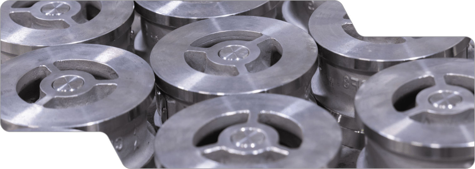 Collage of US Valve silent wafer check valve discs