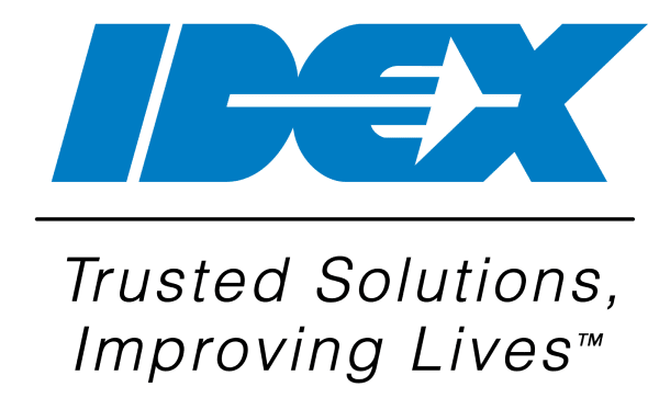 IDEX logo with Trusted Solutions Improving Lives tagline