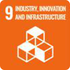 United Nations Sustainable Development Goal 9 icon, industry innovation and infrastructure