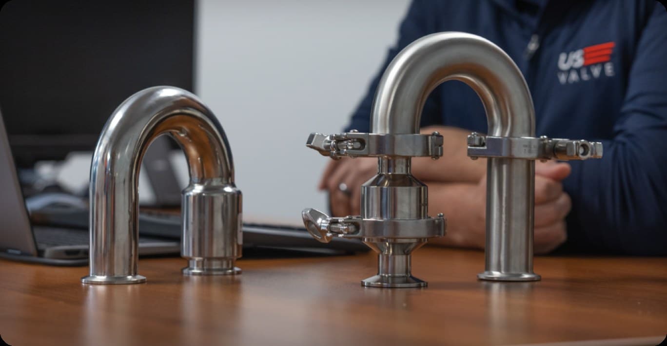 Ingegnere della US Valve impegnato nella revisione di gruppi valvolari CDU personalizzati in acciaio inossidabile
